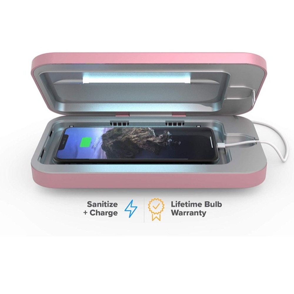 Phone sanitizer by phonesoap charger